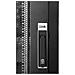 ARMADIO RACK PER RETI 19" 42U (A) 2002, (L) 800, (P) 1000 COLORE NERO PORTA TRAFORATA SERIE EAVI - Foto miniatura 3