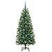Albero di Natale artificiale con 150 LED Verde 150 cm PE e PVC - Foto miniatura 3