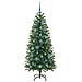 Albero di Natale artificiale con 150 LED Verde 150 cm PE e PVC - Foto miniatura 4