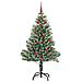 Albero di Natale Artificiale Imbiancato con Luci LED 150 cm - Foto miniatura 3