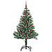 Albero di Natale Artificiale Imbiancato con Luci LED 150 cm - Foto miniatura 4