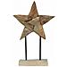 Stella di Natale Marrone 30 x 5 x 45 cm Legno di teak solido - Foto miniatura 1