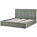 Letto Contenitore Bouclé Lorient 180 X 200 Cm Verde - Foto miniatura 5