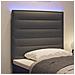 Testiera LED con testiera Grigio scuro 80 cm Poliestere - Foto miniatura 4