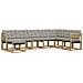 Set di divani da esterno 8 pcs Bianco e Grigio Chiaro - Foto miniatura 1