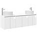 Set di Armadi da Bagno 3 pz Bianco Lucido 49,5 x 44,5 x 65,5 cm - Foto miniatura 1