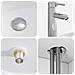 Set di Armadi da Bagno 3 pz Bianco Lucido 49,5 x 44,5 x 65,5 cm - Foto miniatura 4