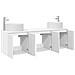 Set di Armadi da Bagno 3 pz Bianco Lucido 49,5 x 44,5 x 65,5 cm - Foto miniatura 7