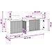 Set di Armadi da Bagno 3 pz Bianco Lucido 49,5 x 44,5 x 65,5 cm - Foto miniatura 10