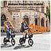 Zip Bici elettrica pieghevole, motore posteriore 250W, autonomia massima 120km, piegatura in 3 secondi, ideale per pendolari urbani, metropolitana e viaggi in auto, colore nero - Foto miniatura 8