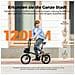 Zip Bici elettrica pieghevole, motore posteriore 250W, autonomia massima 120km, piegatura in 3 secondi, ideale per pendolari urbani, metropolitana e viaggi in auto, colore nero - Foto miniatura 10