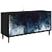 Mobile TV RAALTE 102 x 33 x 51 cm Rovere Nero - Foto miniatura 1