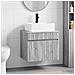 Set di mobili per il bagno Sonoma grigio Legno ingegnerizzato - Foto miniatura 5