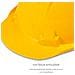 Casco di protezione elmetto antinfortunistico giallo da cantiere - Foto miniatura 2
