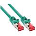 cavo patch per rete dati lan cat. 6, 2x rj45, doppia schermatura sftp (pimf) , halogenfree, colore verde, 10m - Foto miniatura 3