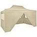 Tenda Pieghevole Pop-Up 4 Pareti Laterali 3x4,5 m Colore Bianco - Foto miniatura 1