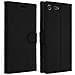 Custodia Portafoglio Con Funzione Supporto Per Sony Xperia Xz Premium - Nera - Foto miniatura 1