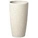 Vaso Da Fiori Moderno Tondo Bianco 23x23x42cm Abdera - Foto miniatura 1