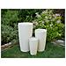 Vaso Da Fiori Moderno Tondo Bianco 23x23x42cm Abdera - Foto miniatura 26