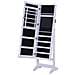 Armadio Portagioie A Specchio Con 20 Luci Led Bianco 40x37x146 Cm - Foto miniatura 1