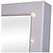 Armadio Portagioie A Specchio Con 20 Luci Led Bianco 40x37x146 Cm - Foto miniatura 6