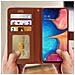 Custodia Galaxy A20e Portafoglio Supporto Video Cover Soft Touch - Marrone - Foto miniatura 2