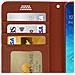 Custodia Galaxy A20e Portafoglio Supporto Video Cover Soft Touch - Marrone - Foto miniatura 4