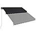 Tenda da Sole Retrattile Manuale con LED 300x250 cm Antracite - Foto miniatura 4