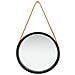 Specchio Da Parete Con Cinghia 40 Cm Nero - Foto miniatura 2
