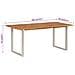 Tavolo Da Pranzo 180x90x76 Cm In Legno Massello Di Acacia - Foto miniatura 7