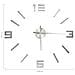 Orologio da Parete 3D Design Moderno Argento 100 cm XXL - Foto miniatura 4