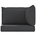 Cuscini per Pallet 3 pz Neri in Tessuto Oxford - Foto miniatura 5