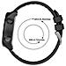Compatibile Con Garmin Forerunner 245/245m Braccialetto In Silicone Nero - Foto miniatura 4