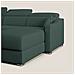 Amber Divano Letto Angolare In Tessuto Smacchiabile T05 Verde 293 Cm Destro (mat. 160x197) - Foto miniatura 7