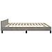 Giroletto senza Materasso Grigio Chiaro 180x200 cm Velluto - Foto miniatura 5