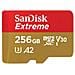 Sandisk Extreme 256 Gb Microsdxc Uhs-i Classe 10 (extreme Microsdxc Card 256 Gb - For Mobile Gaming 190mb/s 130mb/) - Foto miniatura 1