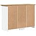 Credenza BODO 115,5x44x80 cm Legno Massello Pino Bianco Marrone - Foto miniatura 6