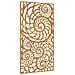 Decorazione Muro Da Giardino 105x55cm Conchiglia Acciaio Corten - Foto miniatura 2
