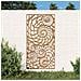 Decorazione Muro Da Giardino 105x55cm Conchiglia Acciaio Corten - Foto miniatura 1
