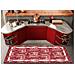 Tappeto Passatoia Cucina Corsia Retro Antiscivolo Disegno Bangkok By Suardi 55x140 Rosso - Foto miniatura 4