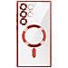 Cover Magsafe Per Samsung S24 Ultra In Silicone Bordo Cromato - Foto miniatura 1