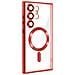 Cover Magsafe Per Samsung S24 Ultra In Silicone Bordo Cromato - Foto miniatura 3