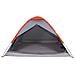 Tenda Da Campeggio A Cupola 4 Persone Grigio E Arancione - Foto miniatura 6