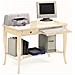 Scrivania P /Computer Legno Avorio Arte Povera 105x60x78 - Foto miniatura 1