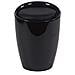 Sgabello Pouf Contenitore In Abs Con Seduta In Ecopelle 36x36x50 Cm Style - Black - Foto miniatura 1