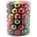 Set34 Palle Di Natale Sfere Palline Natalizie 8cm Multicolore Decorazioni Albero - Foto miniatura 1