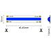 Striscia Led Cob Monocolore Da 15w /mt 24v - Bobina Da 5m - Blu - Foto miniatura 2