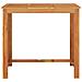 Set Bar da Giardino 7 pz Nero in Legno Acacia e Polyrattan - Foto miniatura 3