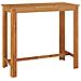 Set Bar da Giardino 7 pz Nero in Legno Acacia e Polyrattan - Foto miniatura 7