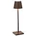 Lampada A Led Da Tavolo Poldina Pro Micro Corten Ricaricabile E Dimmerabile Con Batteria Fino A 12 Ore - Foto miniatura 1